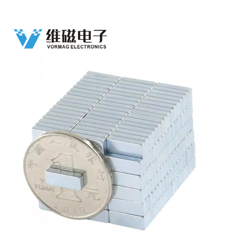 Zinc Coated Plated Long Thin Neodymium Block Magnets 