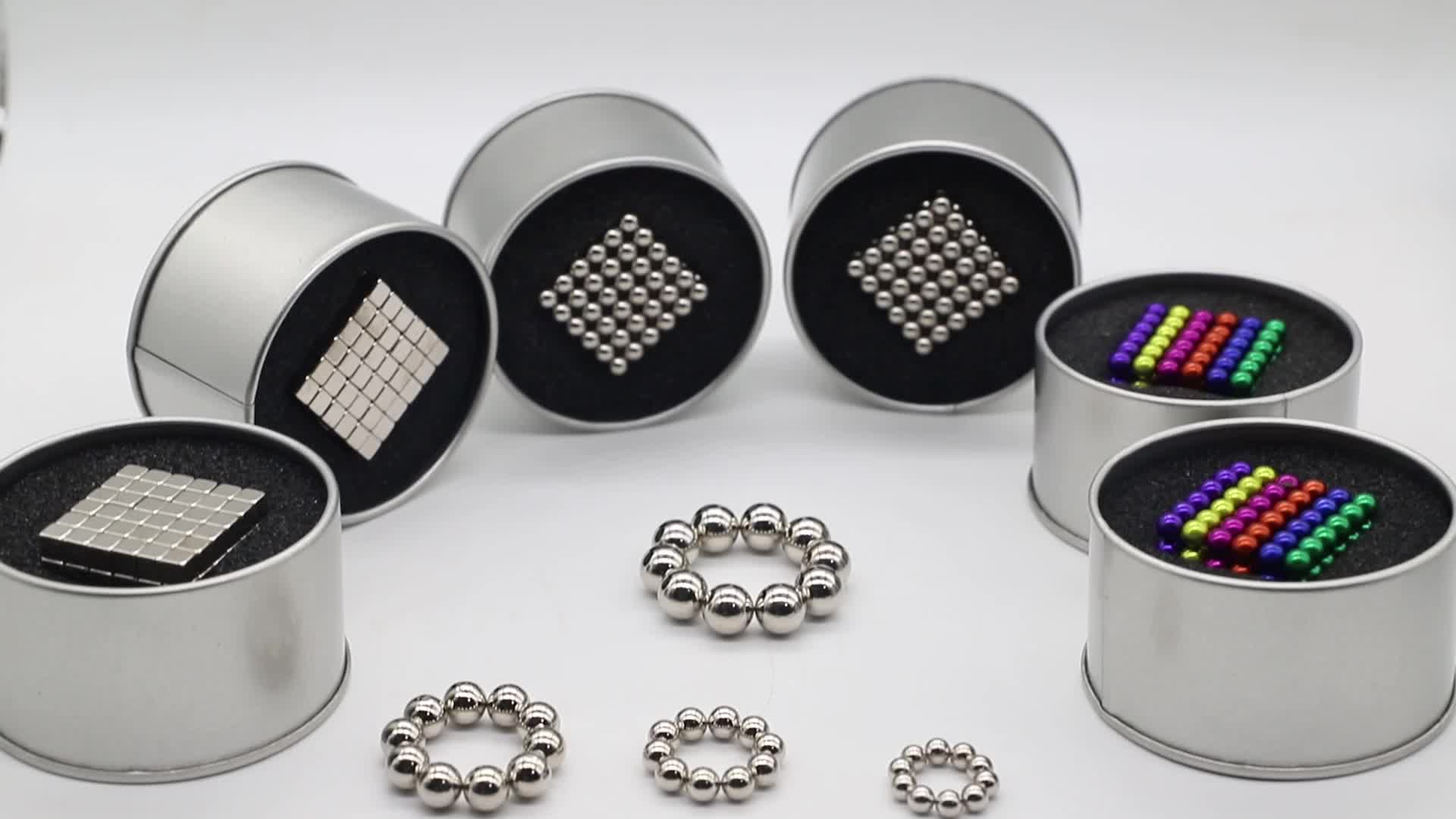 MAGNETIC TOYS EDUCATIONAL CUBE MAGNETIC BALLS 216Pcs 5*5*5mm