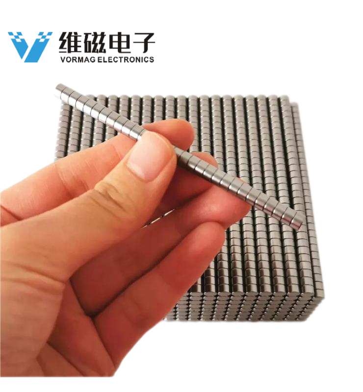 6mmx3mm Neodymium Disc Magnets N38 Axially Magnetized