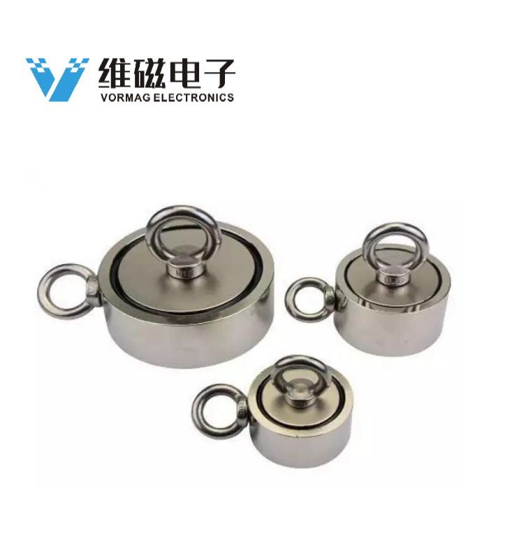 1100LB ROUND DOUBLE SIDED SUPER STRONG NEODYMIUM FISHING MAGNET