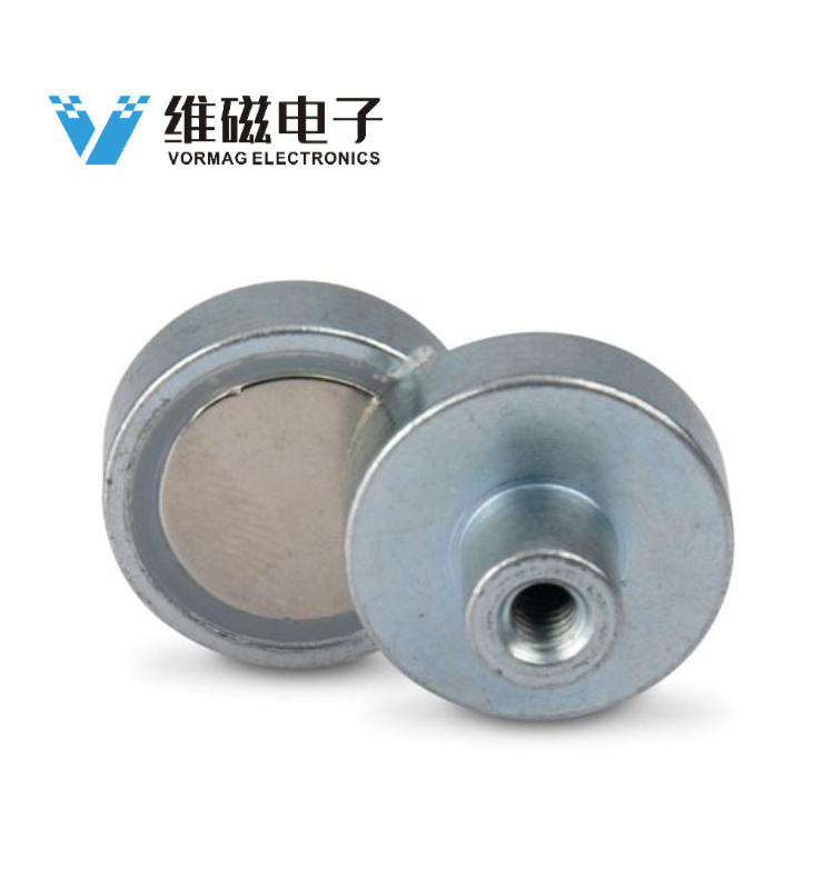 D20mm Neodymium Pot Magnets with Female Threaded Screw