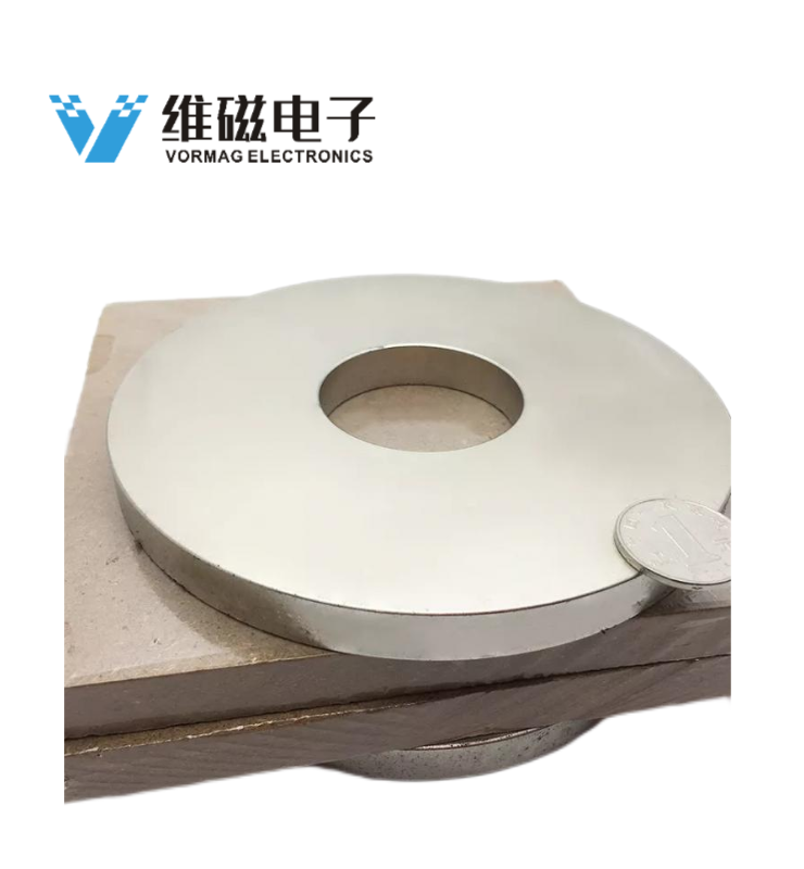 Large Ring Neodymium Industrial Magnets with Nikel Plating