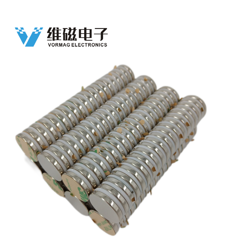 D15X2mm Round Powerful Magnets with 3M Self-Adhesive