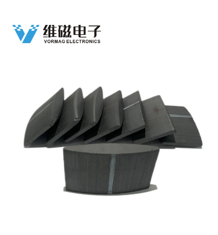 Ferrite segments magnets for motors
